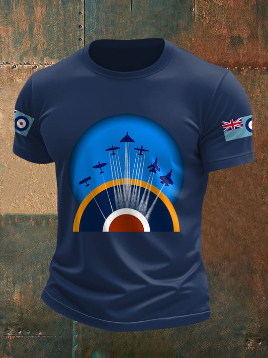 Men's Wings Of Freedom Print Casual Tee