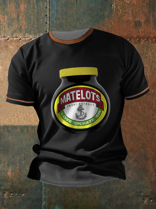 M,en's Funny Printed T-Shirt