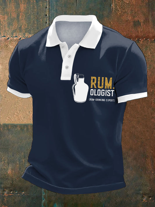 Men's Rum Lover Printed Casual Tops