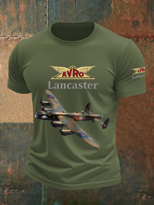 Men's Vintage Avro Lancaster Print Tee