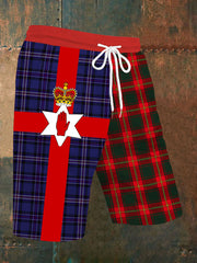 Men's Northern Ireland checked shorts