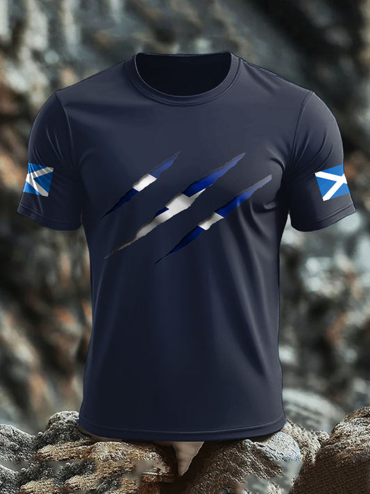 Men's Scotland UK Flag Printed T-shirt