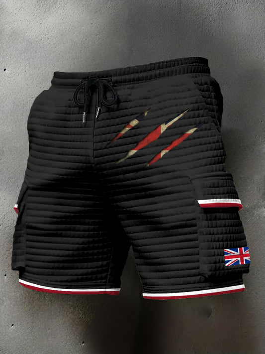 Men's UK Flag Printed Shorts