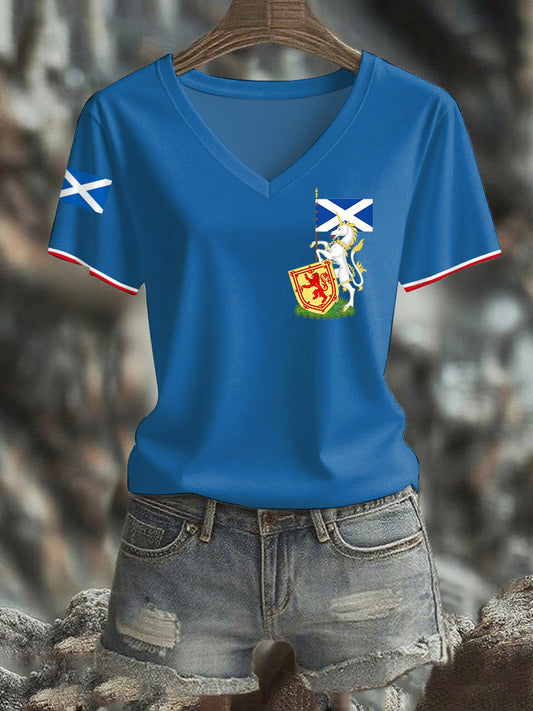 Women's Scottish Unicorn short-sleeved T-shirt