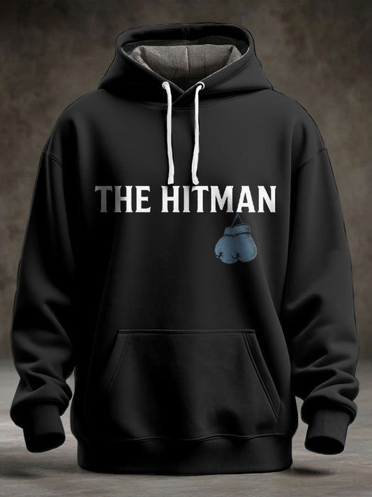 Men's Hitman Boxing Lover Printed Hoodie