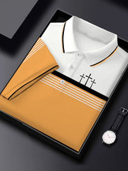 Men's Retro Faith  Casual Printed Polo Shirt