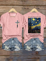 God Turns Broken Pieces Into Masterpieces Give Him Find Your Picces  Print T-shirt