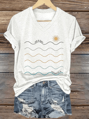 Women's Salt & Light Faith Print V-Neck T-Shirt
