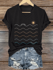 Women's Salt & Light Faith Print V-Neck T-Shirt