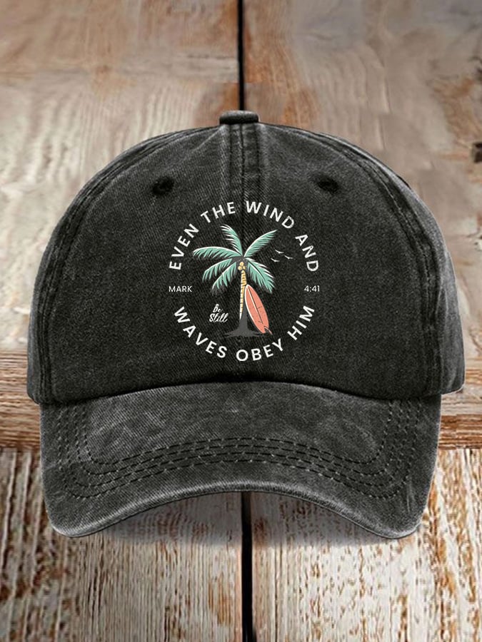 Women'S Casual Scripture Faith Graphic Print Baseball Cap