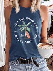Women'S Casual Christian Scripture Print Tank Top