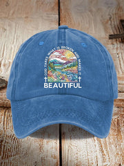 God Takes What is Broken And  Makes It BeauTiful Print Baseball Cap