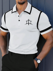Men's Faith Casual Printed Polo Shirt