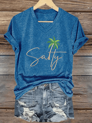 Women's Salt & Light Faith Print V-Neck T-Shirt
