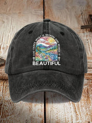 God Takes What is Broken And  Makes It BeauTiful Print Baseball Cap