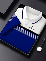 Men's Retro Faith  Casual Printed Polo Shirt