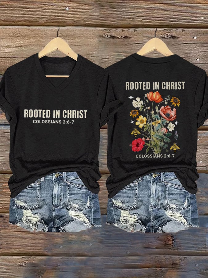 Women's Vintage Floral Print T-Shirt