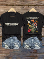Women's Vintage Floral Print T-Shirt