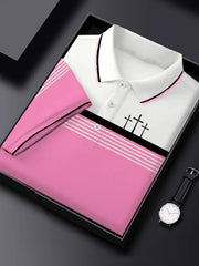 Men's Retro Faith  Casual Printed Polo Shirt