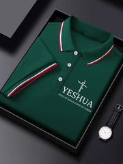 Men's  “Yeshua King OF Kings Lord Of Lords” Print Polo Shirt