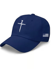 🔥Buy 5 Get 15% Off🔥Unisex Flag Cross Print Baseball Cap