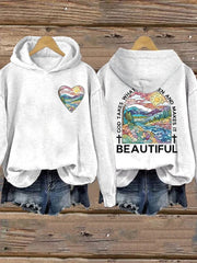 Women's God Takes What is Broken And  Makes It BeauTiful Sweatshirt