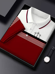 Men's Retro Faith  Casual Printed Polo Shirt