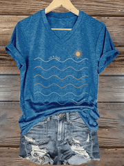 Women's Salt & Light Faith Print V-Neck T-Shirt