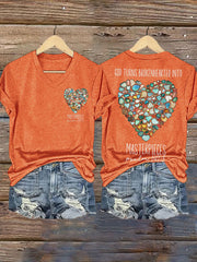 God Turns Brokenhearted into Masterpieces Psalm 147:3 Print T-shirt