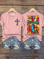 God Turns Broken Pieces Into Masterpieces  Print T-shirt