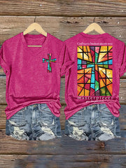 God Turns Broken Pieces Into Masterpieces  Print T-shirt