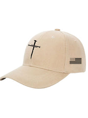 🔥Buy 5 Get 15% Off🔥Unisex Flag Cross Print Baseball Cap