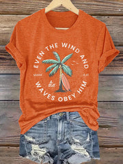 Women'S Casual Christian Scripture Graphic Print Short Sleeve T-Shirt