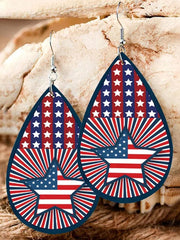Flag Pentagram Earrings
