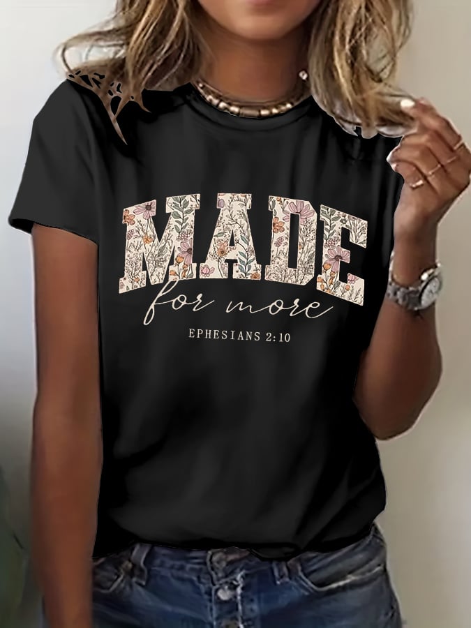 Women's Made For More Print T-shirt