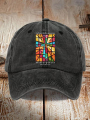 God Turns Broken Pieces Into Masterpieces Print Baseball Cap