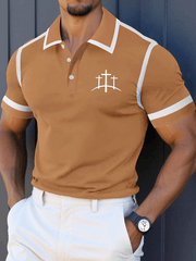 Men's Faith Casual Printed Polo Shirt