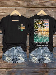 God Turns Broken Pieces into  Masterpieces  Give Him Your Pieces Print T-shirt