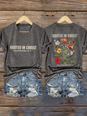 Women's Vintage Floral Print T-Shirt
