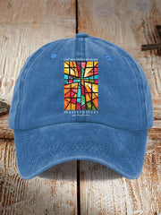 God Turns Broken Pieces Into Masterpieces Print Baseball Cap