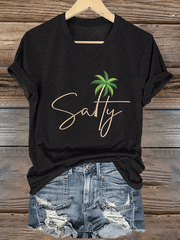 Women's Salt & Light Faith Print V-Neck T-Shirt