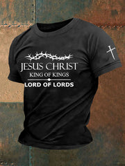 Camiseta casual con estampado de Yeshua para hombre