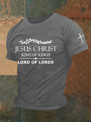 Camiseta casual con estampado de Yeshua para hombre