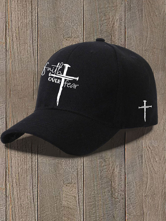 Faith Over Fear Printed Casual Unisex Hat