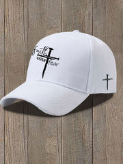 Faith Over Fear Printed Casual Unisex Hat