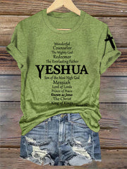 Camiseta clásica casual Yeshua para mujer