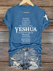 Camiseta clásica casual Yeshua para mujer