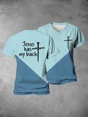 Women's Jesus Has My Back Short-sleeved T-shirt