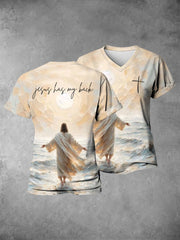Women's Jesus Has My Back Short-sleeved T-shirt