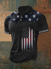 Men's Memorial Day Veteran Short Sleeve Polo Shirt